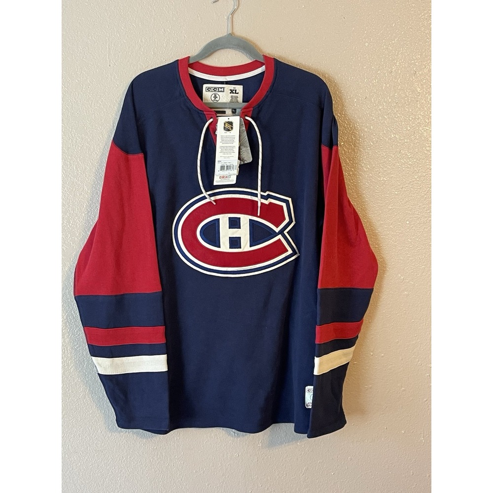 Men's XL NWT Montreal‎ Canadiens CCM Sports Pullover Sweater